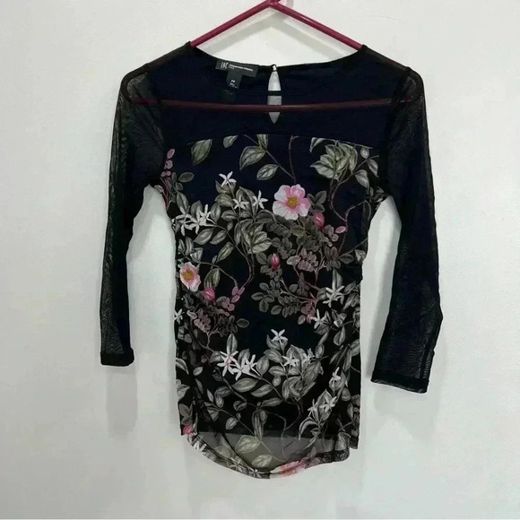 I.N.C. Petite Illusion-Yoke Top, size pp - Picture 4 of 7